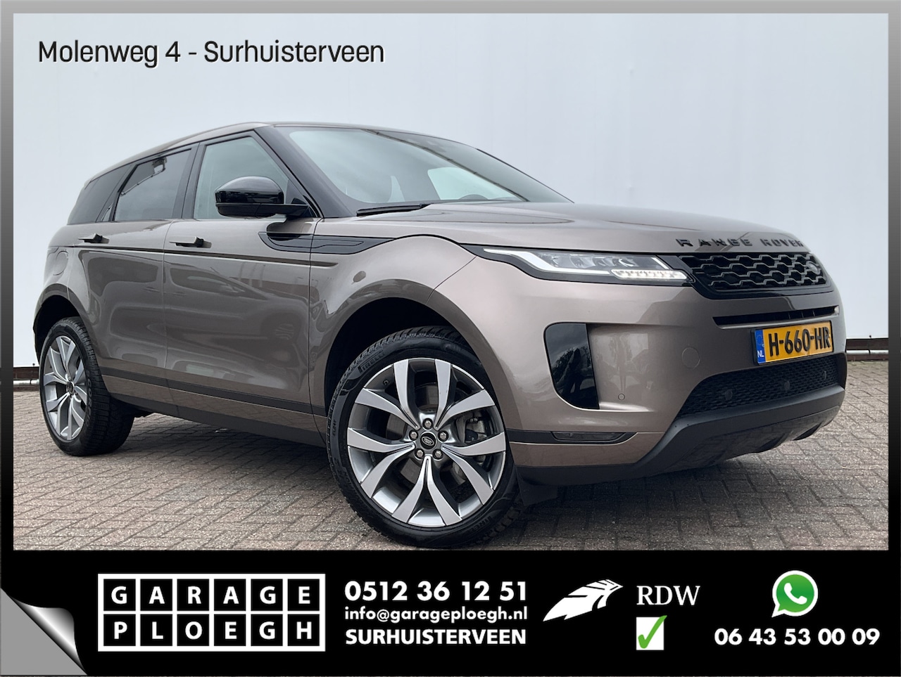 Land Rover Range Rover Evoque - 2.0 P200 AWD Leder Meridian Carplay Cam Elek.Klep NL-Auto! - AutoWereld.nl