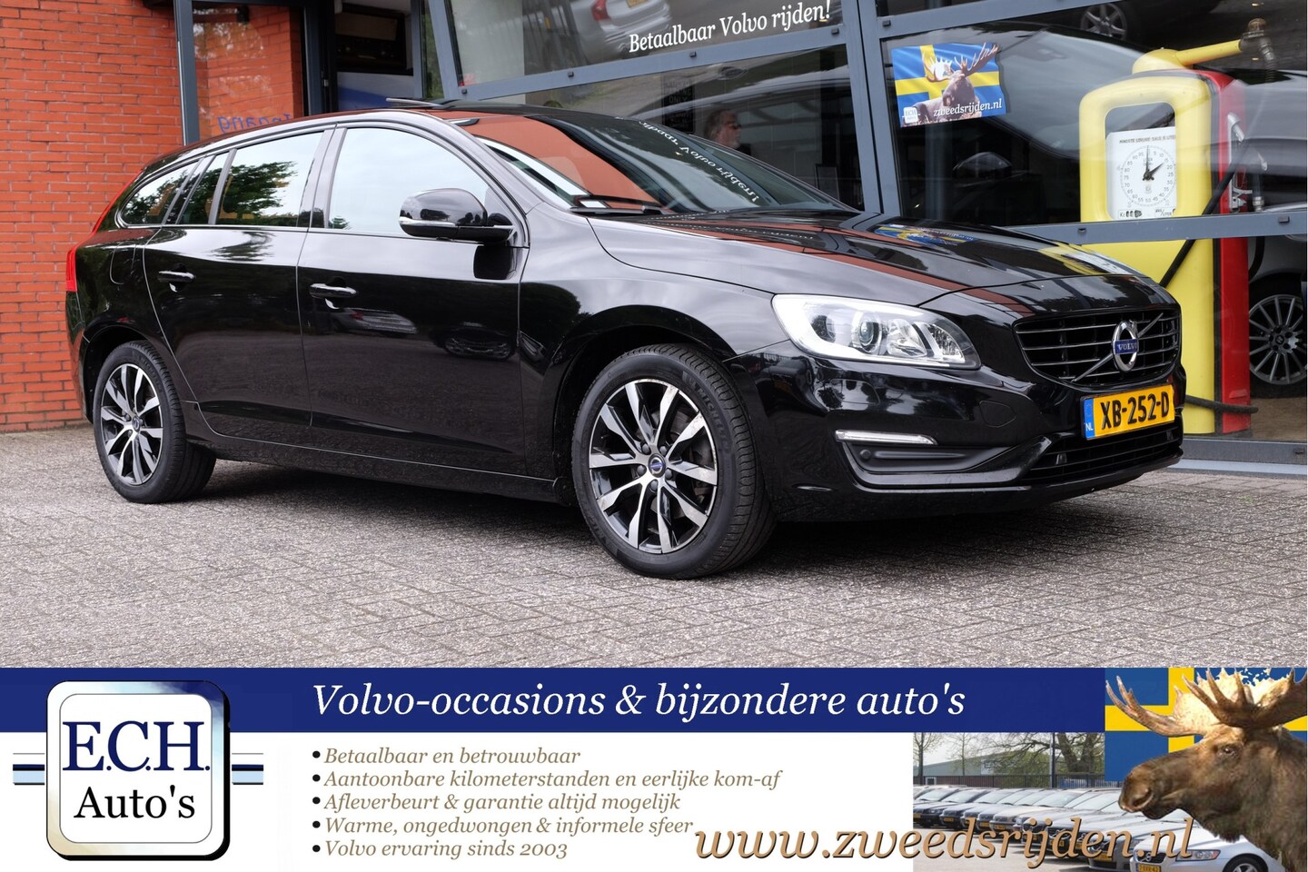 Volvo V60 - 1.5 T2 Polar+ Dynamic, Schuifdak, Leer, stuurwiel verwarming - AutoWereld.nl