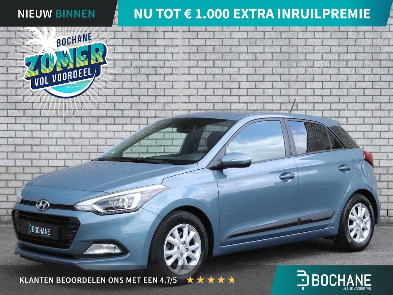 Hyundai i20 - 1.0 T-GDI Go! 2016 | Achteruitrijcamera | Trekhaak | Navigatie | Cruise Control - AutoWereld.nl
