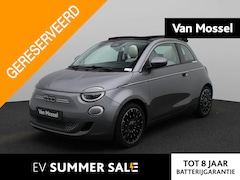 Fiat 500 C - 500e La Prima 42 kWh | Lederen Bekleding | Navigatie | Camera |