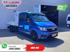 MAN TGE - 50 2.0 180 pk DC Dubbel Cabine BPM VRIJ Open Laadbak/ 7 Pers./ Dubbel Lucht/ Adapt. Cruise