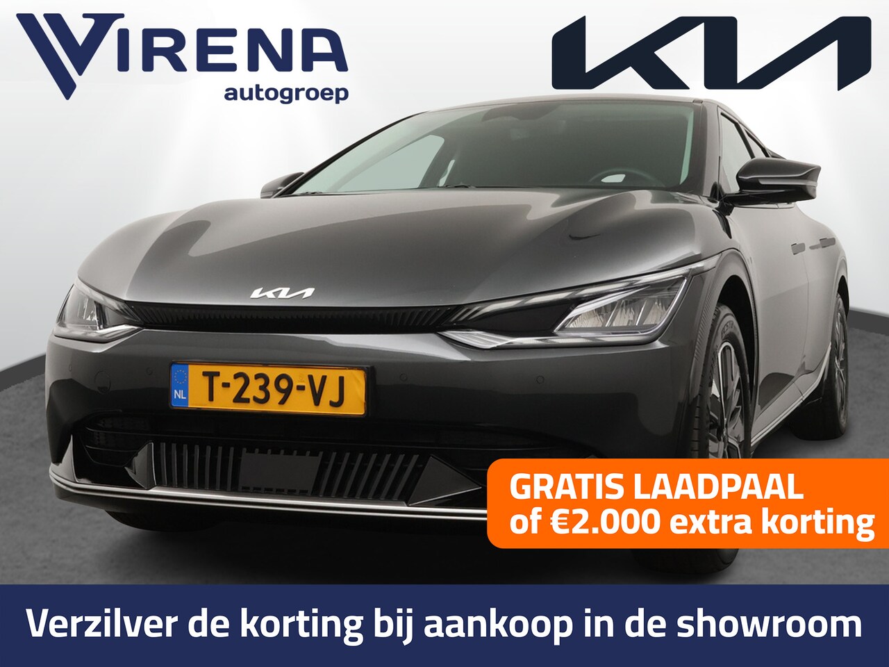 Kia EV6 - Plus AWD 77.4 kWh - SOH 97,2% - Navigatie - Climate Control - LED - Adaptief Cruise Contro - AutoWereld.nl