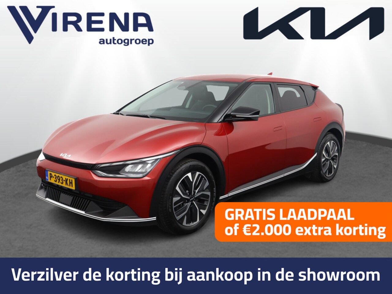 Kia EV6 - 58 kWh Light Edition SOH 97,6% - Stoelverwarming - Navigatie - LED koplampen - Privacy Gla - AutoWereld.nl