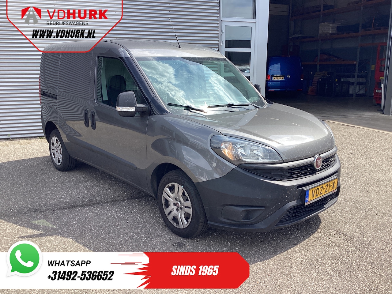 Fiat Doblò Cargo - 1.6 MJ 105 pk 3Pers./ Airco/ Cruise/ Navi/ Trekhaak - AutoWereld.nl