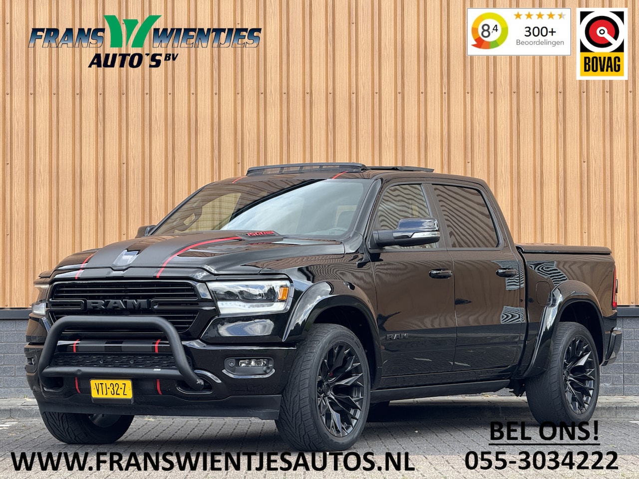 Dodge Ram 1500 - 5.7 V8 4x4 Crew Cab Laramie | Panoramadak | Apple Carplay | Android Auto | Side Step | 22" - AutoWereld.nl