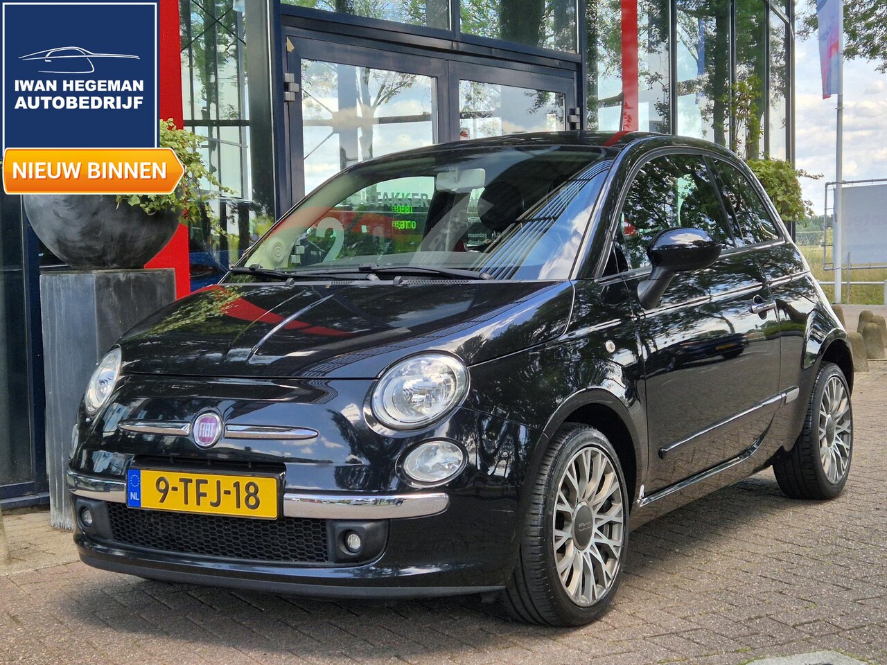 Fiat 500 - 0.9 TwinAir Lounge | Pano dak | Lederen bekleding | ECC | - AutoWereld.nl