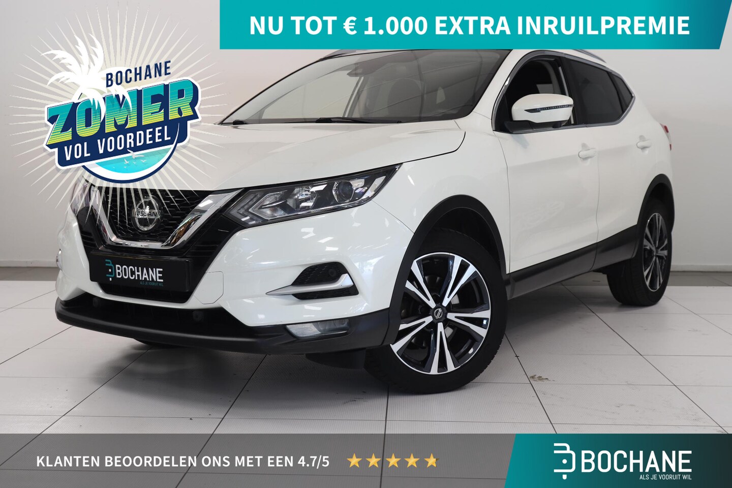 Nissan Qashqai - 1.3 DIG-T N-Connecta | 360 Camera | Panoramadak | Climate control | Navigatie | AppleCarpl - AutoWereld.nl