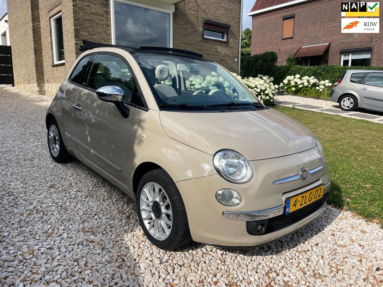 Fiat 500 C - 1.2 Lounge Cappucino Nwe Distributie&APK. - AutoWereld.nl