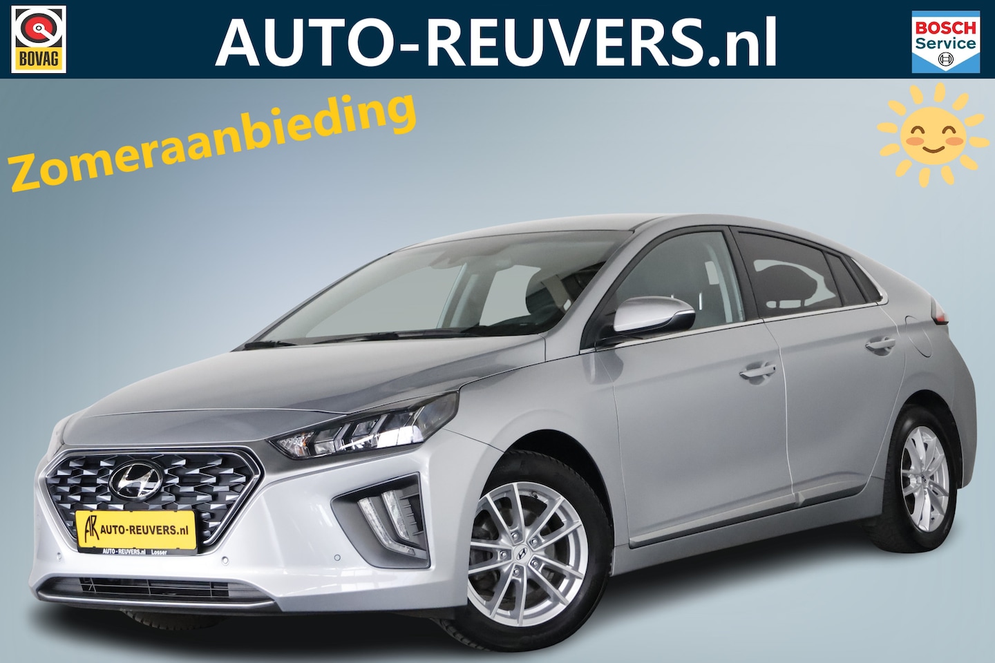 Hyundai IONIQ - 1.6 GDi Premium / Leder / LED / Navi / CarPlay / Cam - AutoWereld.nl