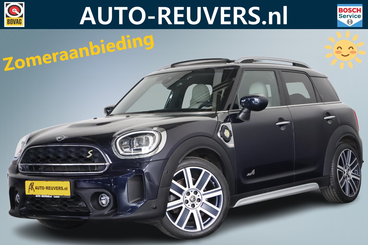 MINI Countryman - Mini 2.0 Cooper S E ALL4 MINI Yours / Opendak / LED / HK / HUD / Pilot assist - AutoWereld.nl