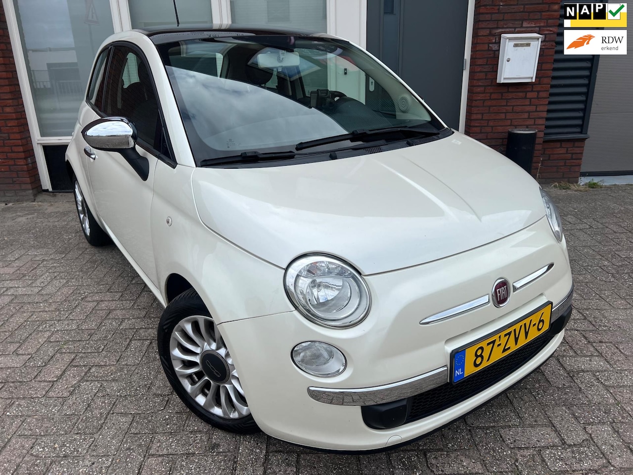 Fiat 500 - 0.9 TwinAir Lounge / Pano / Navi / Airco / NAP - AutoWereld.nl