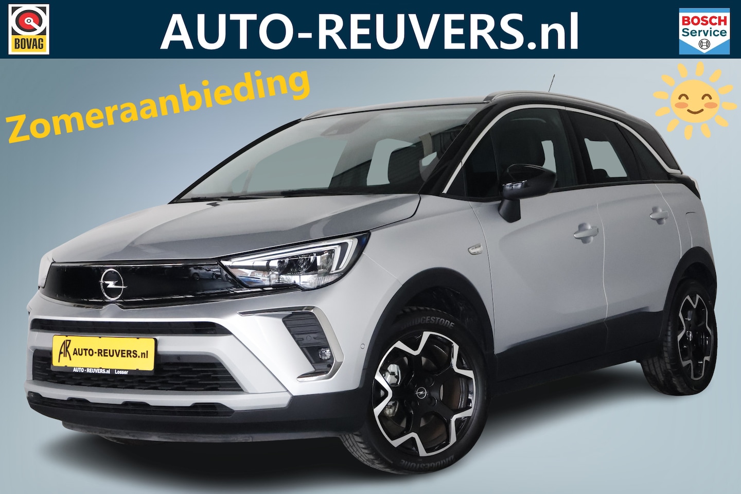 Opel Crossland - 1.2 Turbo Elegance / LED / Navi / CarPlay / Leder / Cam - AutoWereld.nl