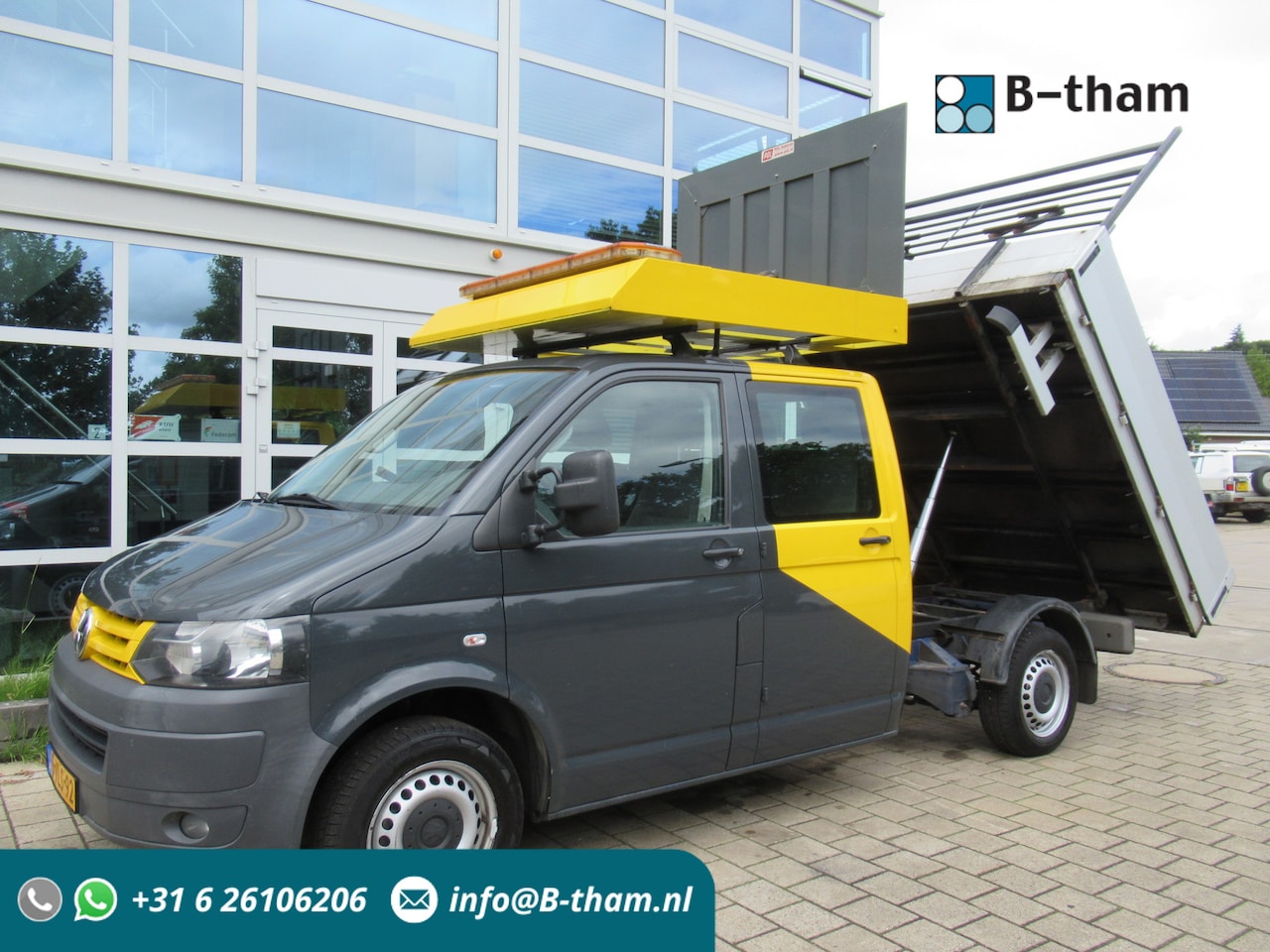 Volkswagen Transporter - T5 2.0 TDI 75KW L2H1 DOKA dubbelcabine Kipper Actiebord - AutoWereld.nl