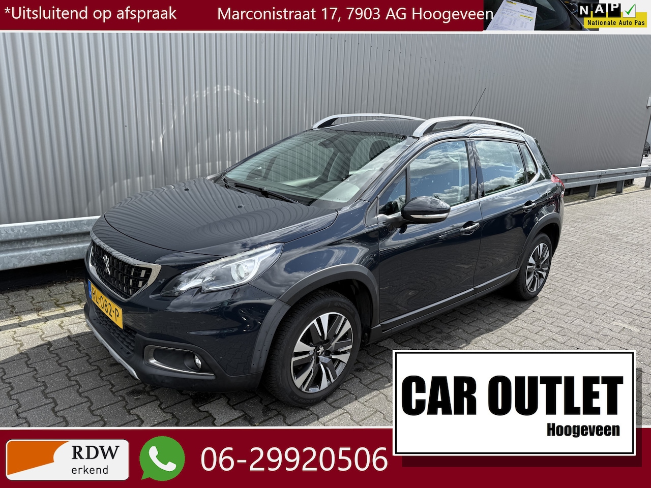 Peugeot 2008 - 1.2 PureTech Allure 77Dkm.NAP, Leer, Clima, Navi, CC, PDC, Carplay, LM, nw. APK – Inruil M - AutoWereld.nl