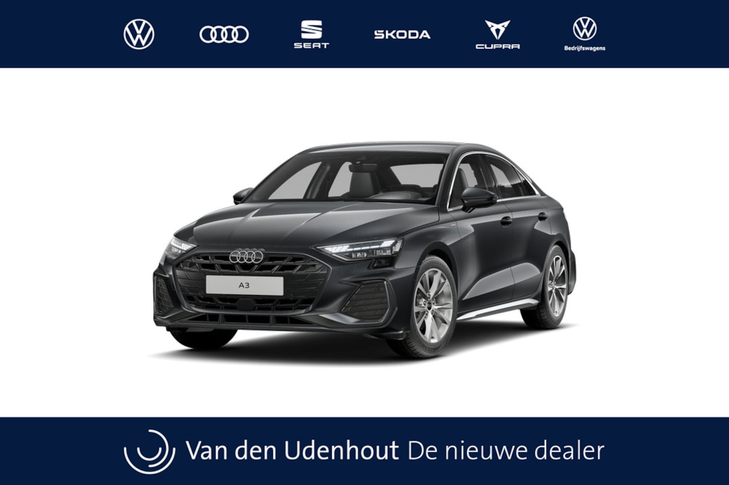 Audi A3 Limousine - 30 TFSI 116 S tronic S edition Automaat | S line-interieur met sportstoelen en zwarte stof - AutoWereld.nl