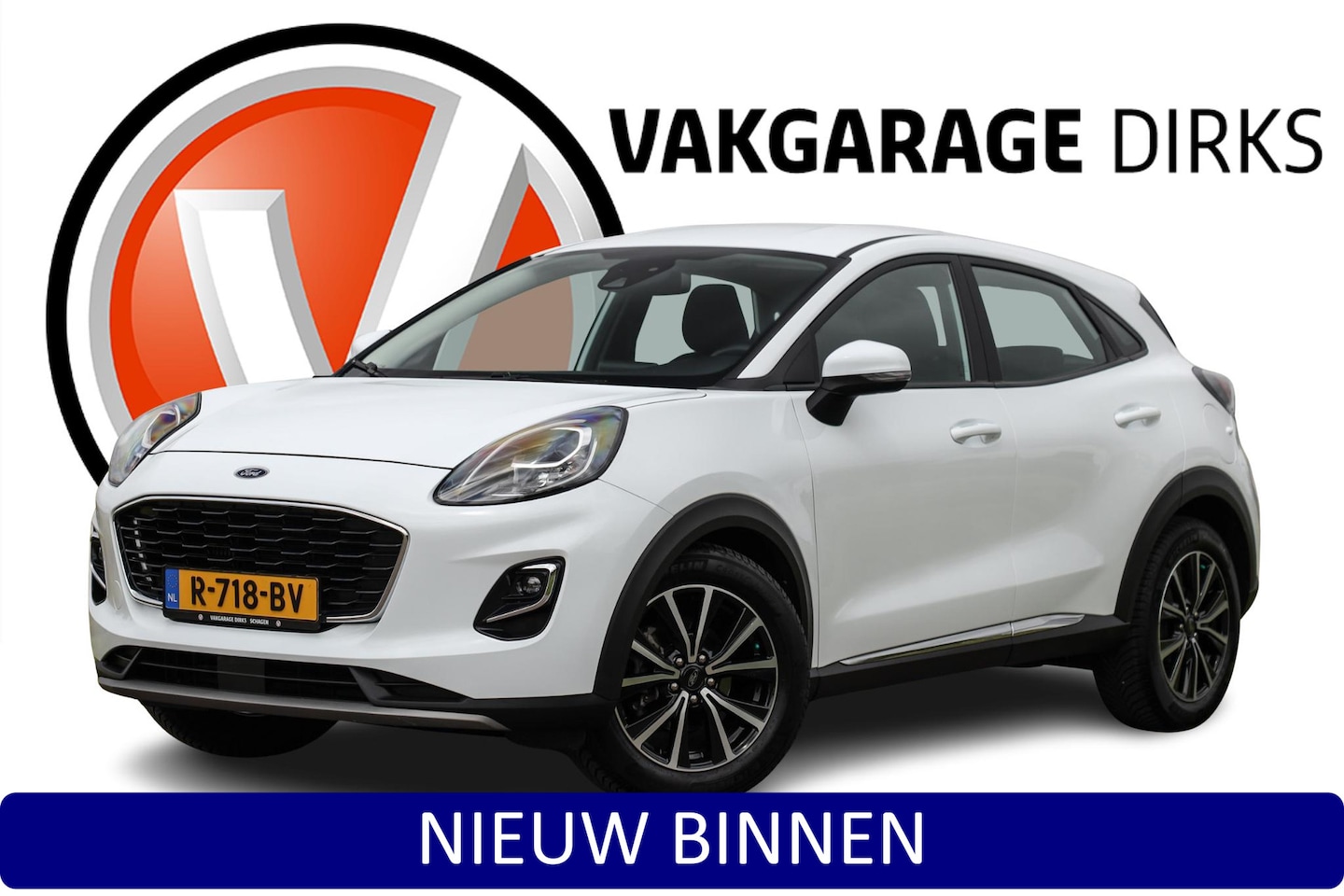 Ford Puma - EcoBoost Hybrid Titanium ✅ LED ✅ Winterpack ✅ Trekhaak - AutoWereld.nl