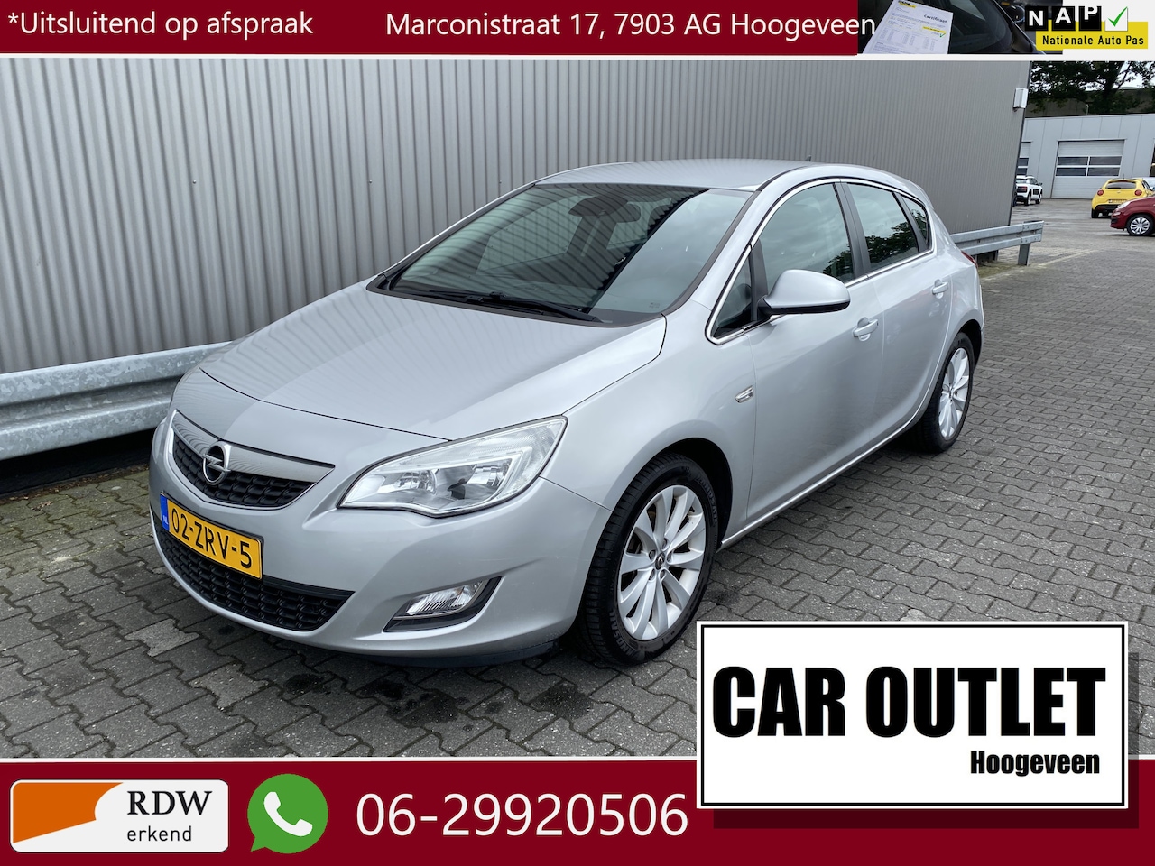 Opel Astra - 1.4 Turbo Sport 156Dkm.NAP, Half Leer, Navi, A/C, CC, PDC,LM, nw. APK – Inruil Mogelijk – - AutoWereld.nl