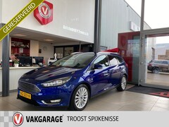 Ford Focus Wagon - 1.0 Titanium, Navigatie, Parkeerassistent, Climate&Cruiscontrol, Keyless, Spraakbediening,