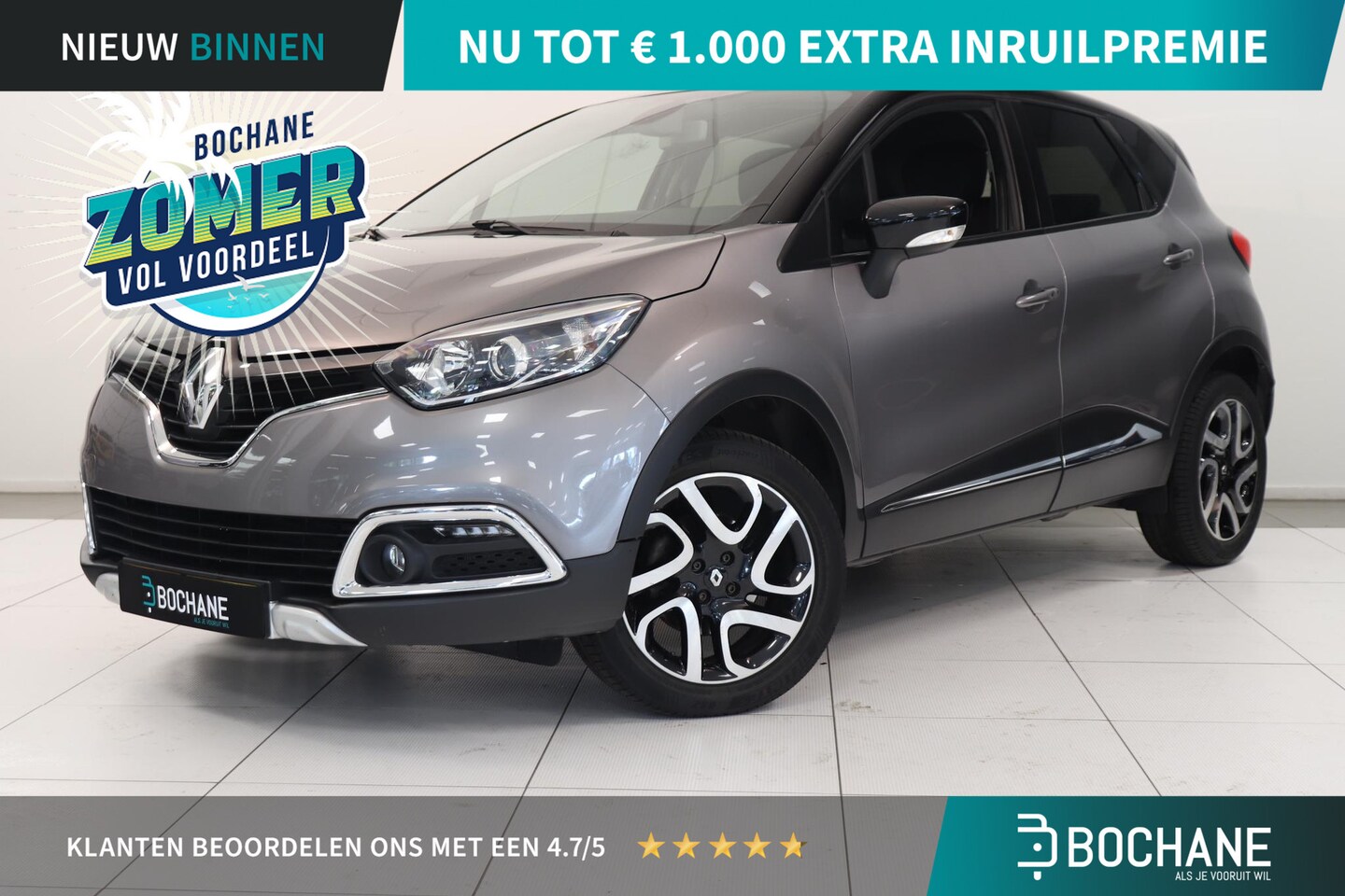 Renault Captur - 1.2 TCe Helly Hansen | Camera | Trekhaak | Climatronic | Half Leder | Navigatie | Bluetoot - AutoWereld.nl