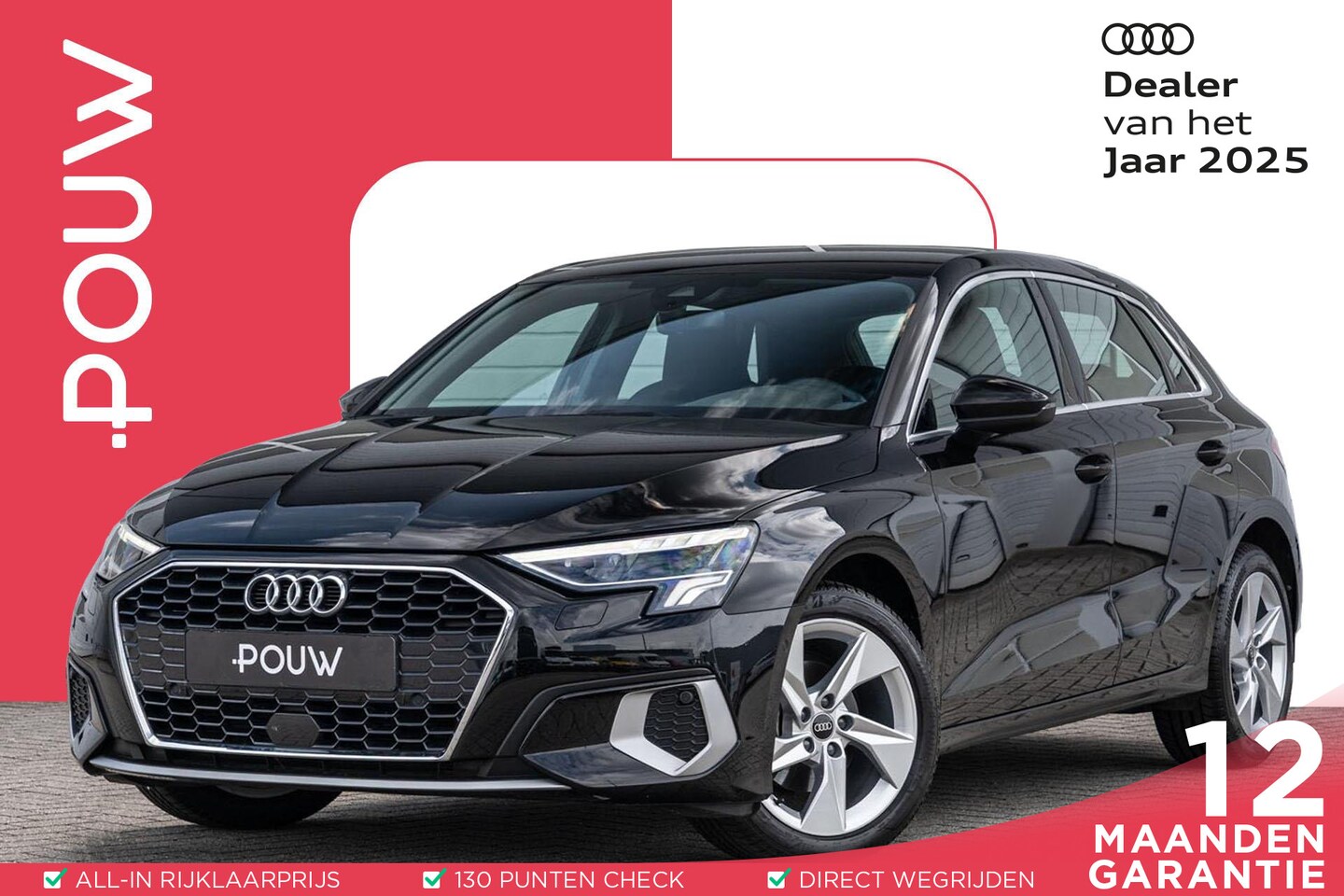 Audi A3 Sportback - 30 TFSI 110pk S-tronic Advanced Edition | Stoelverwarming | Parkeer Assistent - AutoWereld.nl