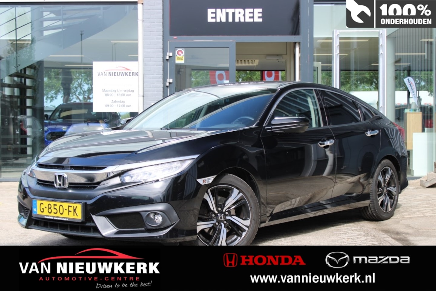 Honda Civic - 1.5 i-VTEC 182pk Executive | Sedan | Leder | Stoelverwarming | Carplay | - AutoWereld.nl