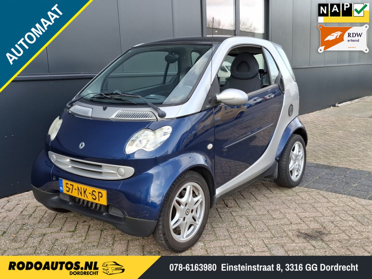 Smart Fortwo - 0.8 CDI Airco/Glazen Dak 63dkm ✅ - AutoWereld.nl
