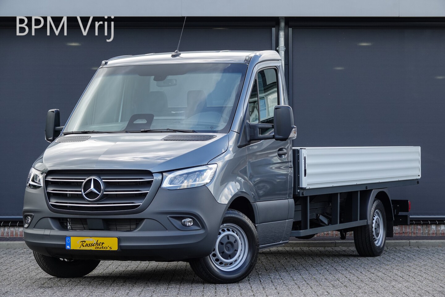 Mercedes-Benz Sprinter - L3 | 319Cdi 190Pk 9G-Tronic | Open Laadbak | RWD | Seleniet Grijs - AutoWereld.nl
