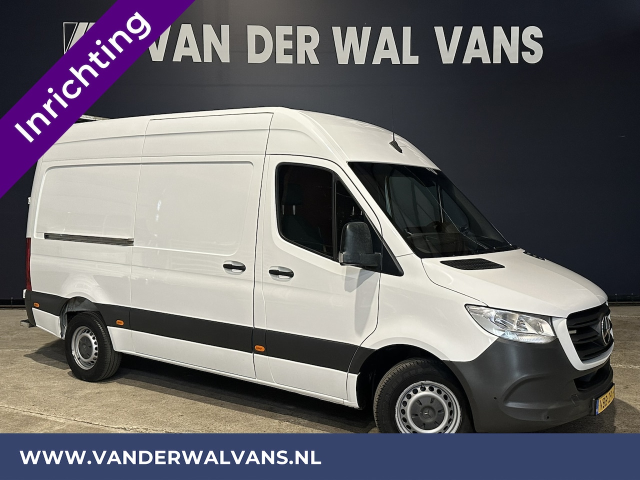Mercedes-Benz Sprinter - 316 CDI 164pk 3500kg Trekhaak L2H2 Inrichting Euro6 Airco | Camera | Cruisecontrol Apple c - AutoWereld.nl