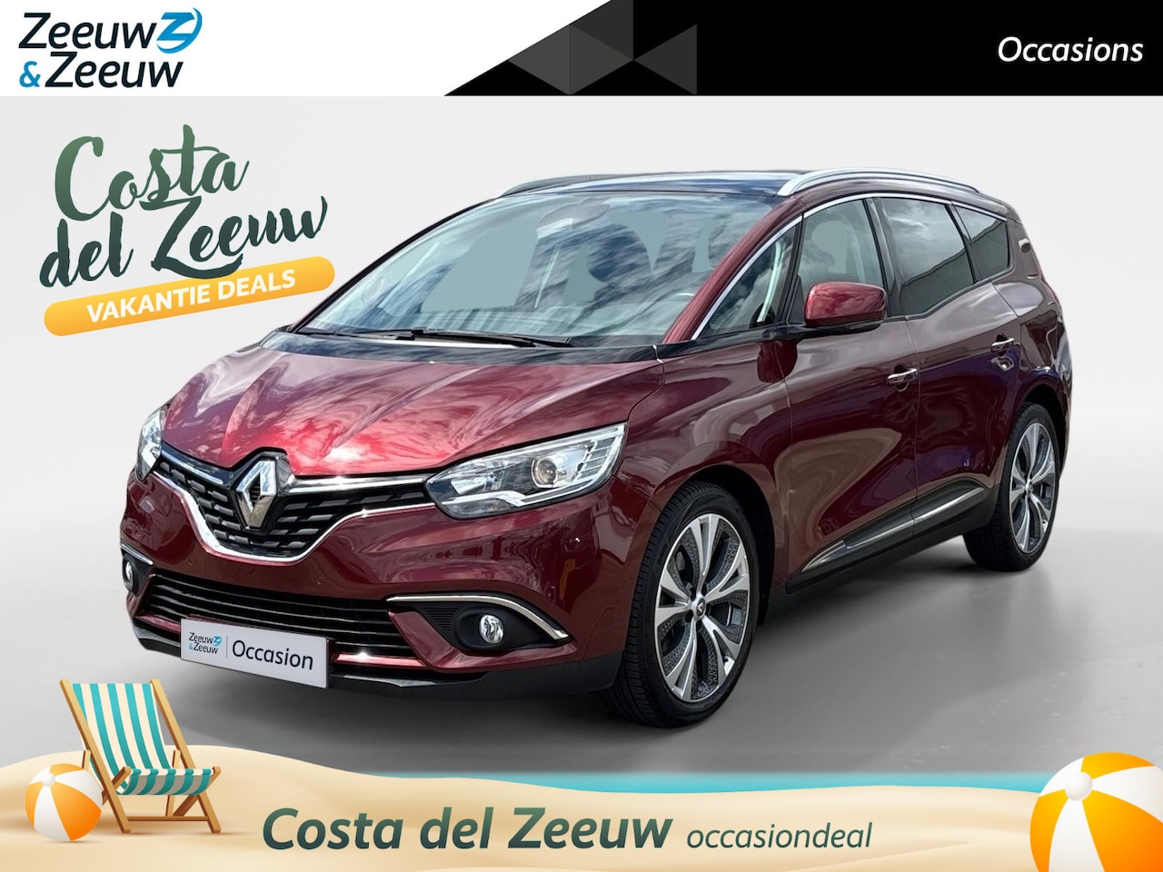 Renault Grand Scénic - 140PK TCe Intens 7p. Automaat | 1e eigenaar | 7 Zitplaatsen | Camera | Parkeersensoren | C - AutoWereld.nl