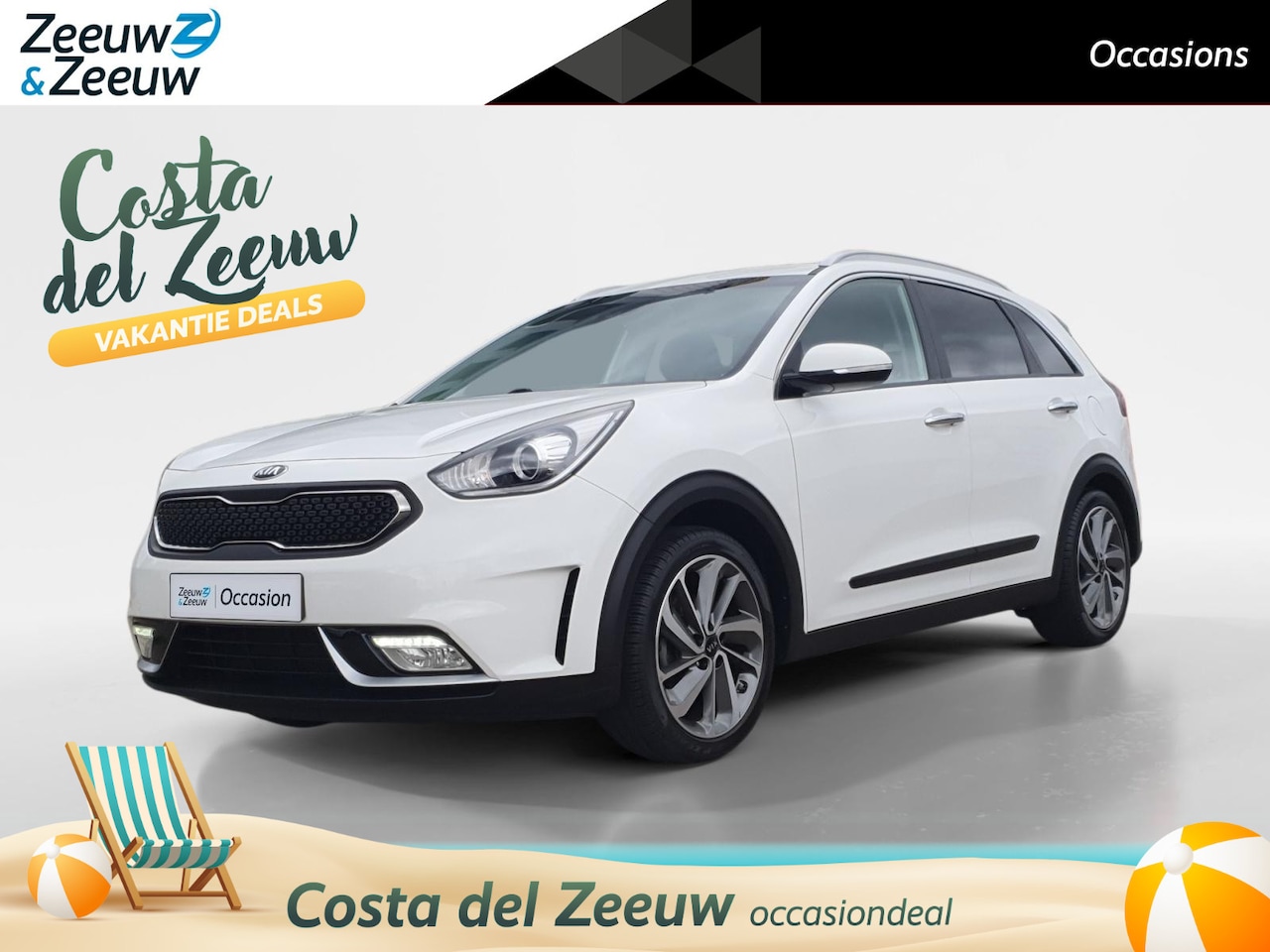 Kia Niro - 1.6 GDi Hybrid Design Edition | Trekhaak | Stoel en stuurverwarming | Schuifdak | Lichtmet - AutoWereld.nl
