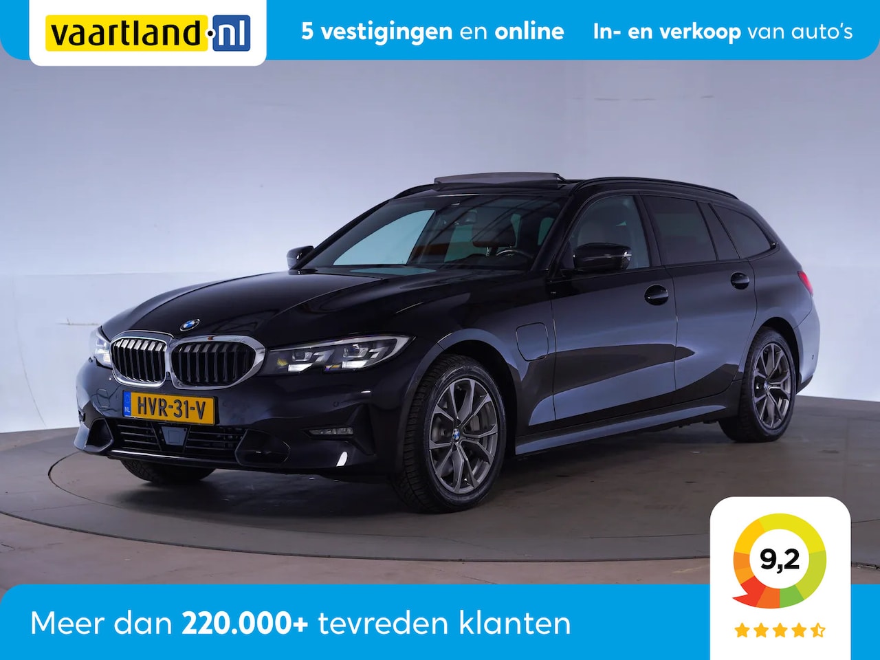 BMW 3-serie Touring - 330e 292pk High Executive Sport Aut. [ Panorama Leder Adapt.cruise Head-up ] - AutoWereld.nl