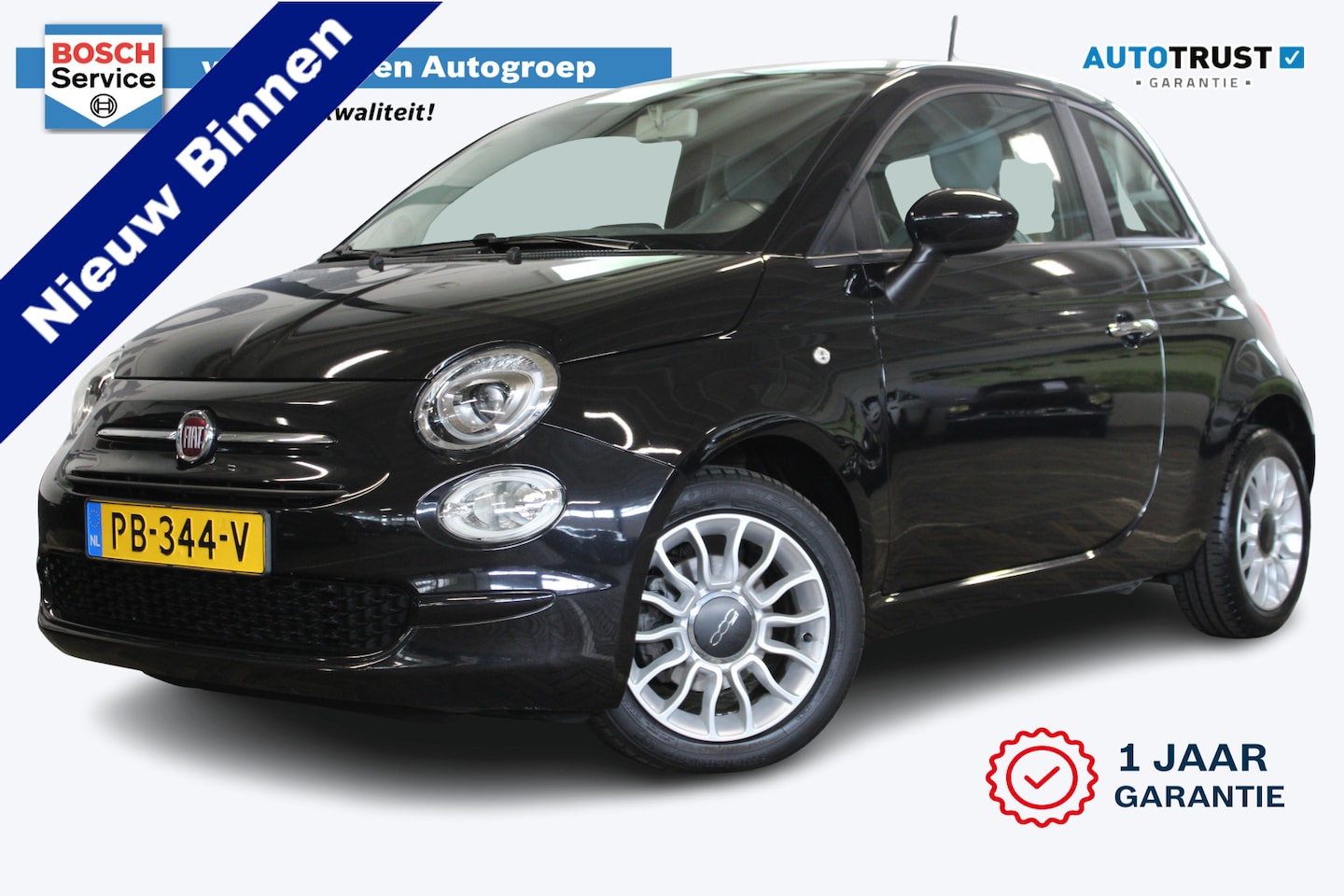 Fiat 500 - 0.9 TwinAir Turbo Popstar | Incl. 12 maanden garantie | Speed limiter| Airco | Radio | Aux - AutoWereld.nl