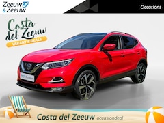 Nissan Qashqai - 1.3 DIG-T Tekna | trekhaak | automaat | lage kilometers | 360 garden camera |