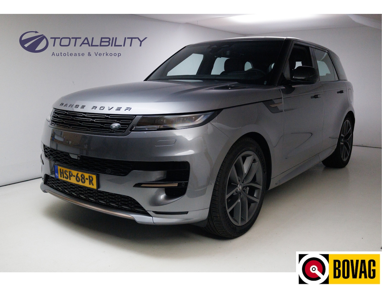 Land Rover Range Rover Sport - 3.0 P460e Dynamic HSE PHEV Eiger Grey | 5 jaar garantie | 22"velgen | Luchtvering | Meridi - AutoWereld.nl