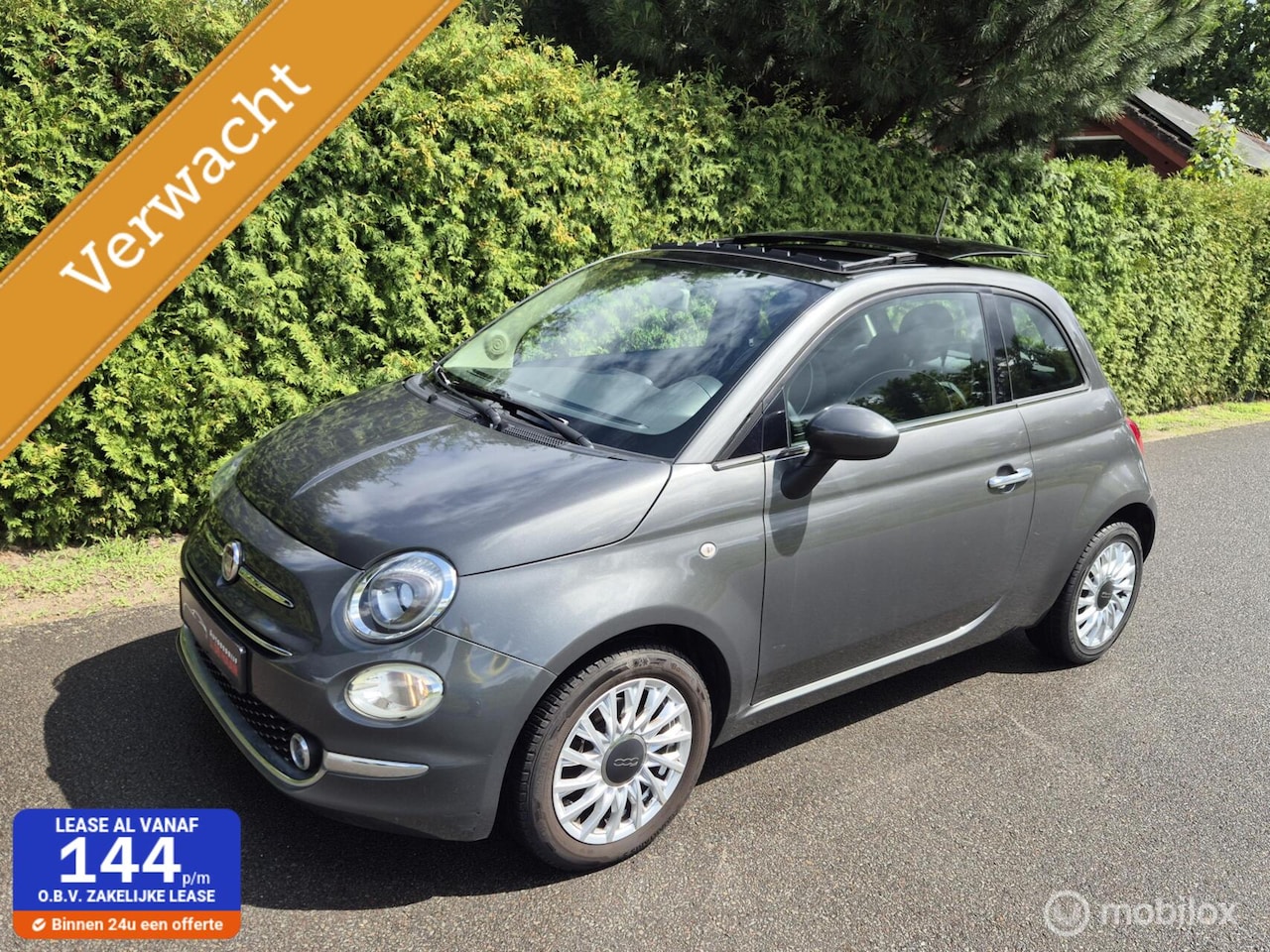 Fiat 500 - 1.2 lounge Electrisch Panoramadak 1e Eigenaar Pdc10x op voorraad - AutoWereld.nl