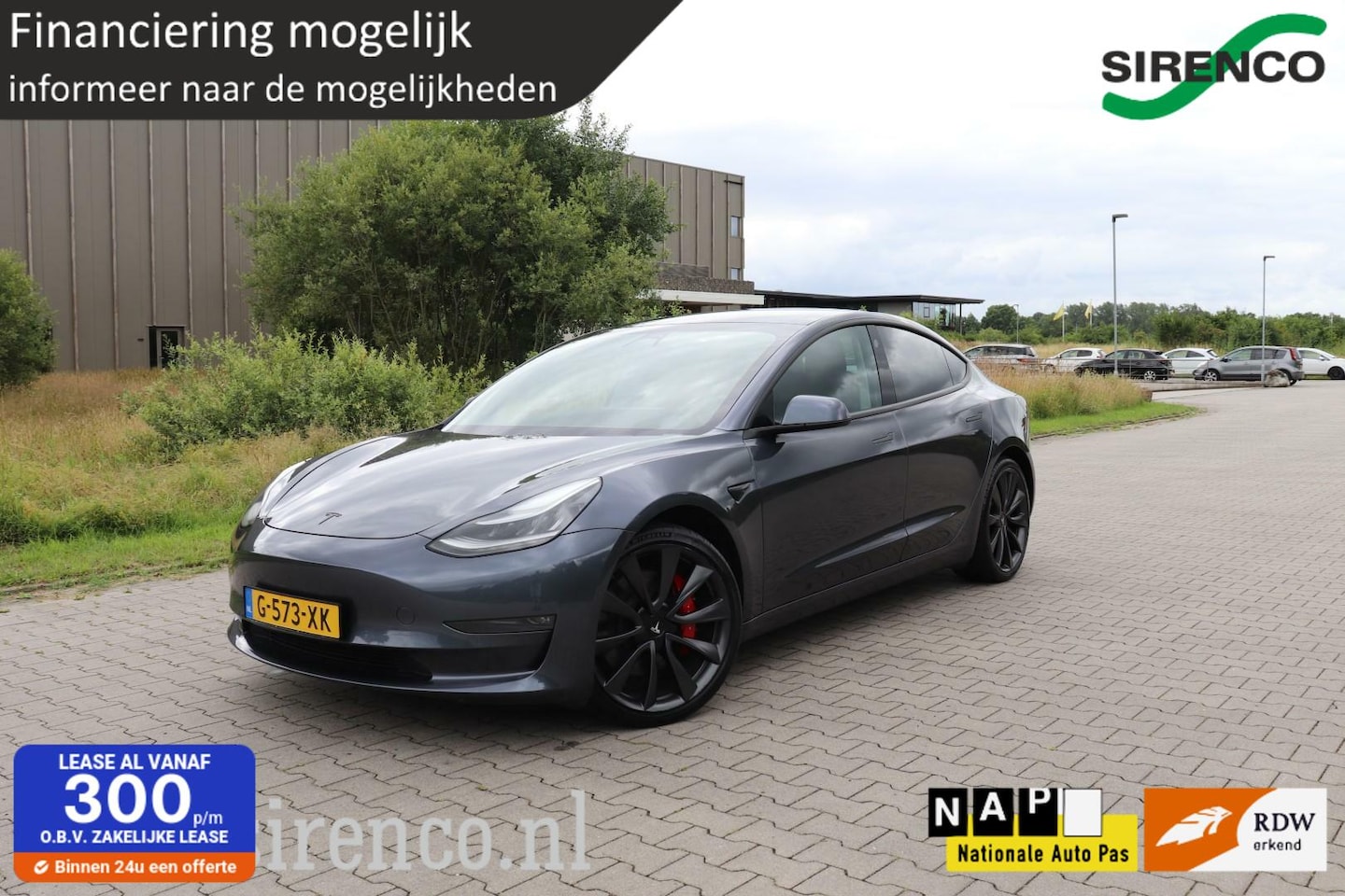 Tesla Model 3 - PERFORMANCE AWD 75 kWh dual motor 462pk chrome delete gray&black leder panodak stoelverwar - AutoWereld.nl