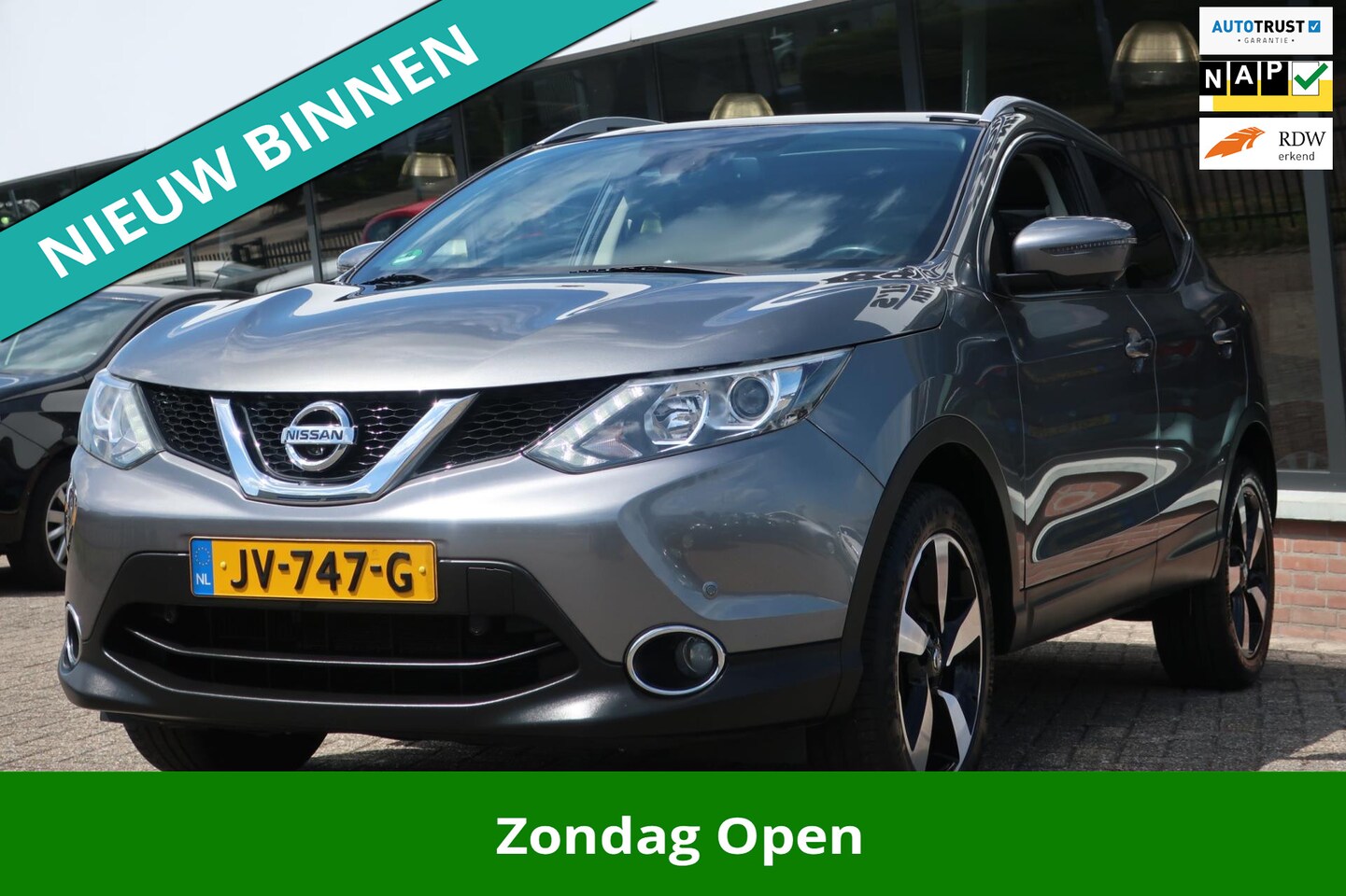 Nissan Qashqai - 1.2 N-Connecta 1e EIG_LED_PANO_CAM_KEYLESS_19-INCH. - AutoWereld.nl