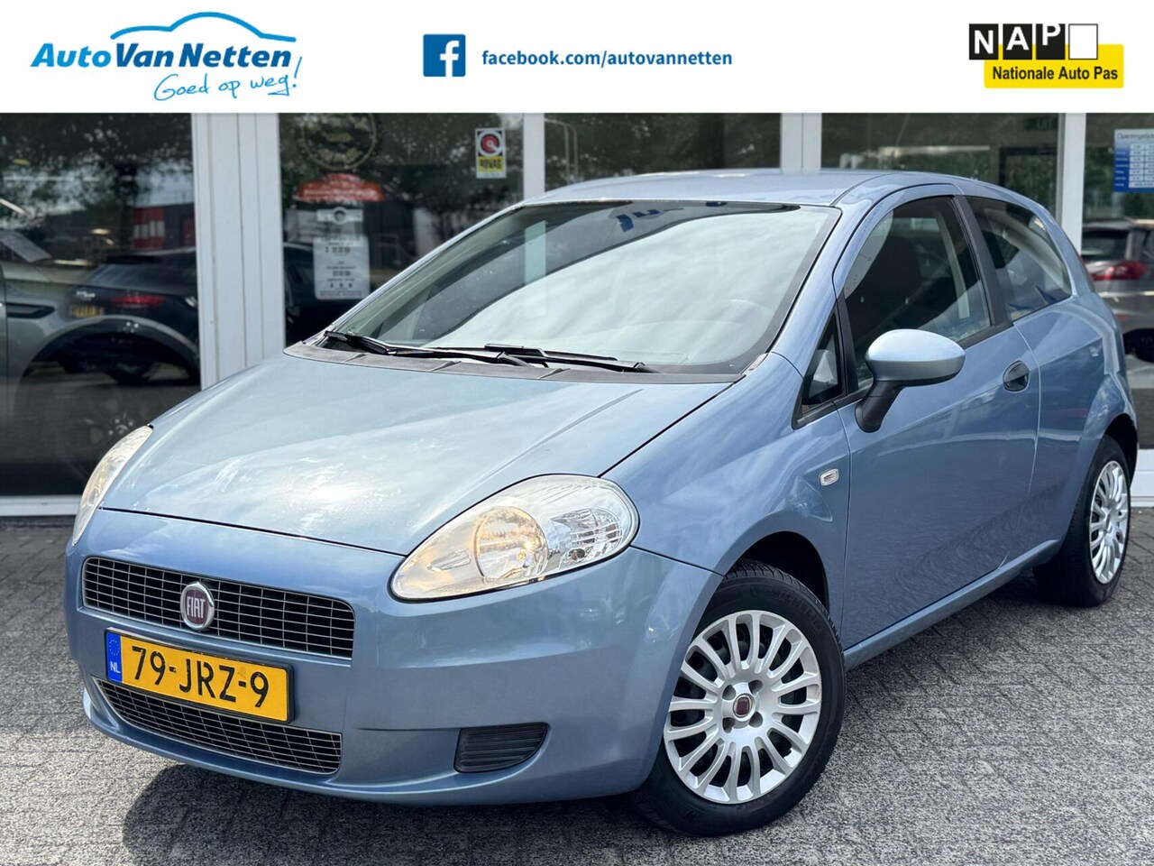 Fiat Punto - 1.2i Active uitv.,Airco,Elek pakket,cpv,radio/cd,Metallic - AutoWereld.nl
