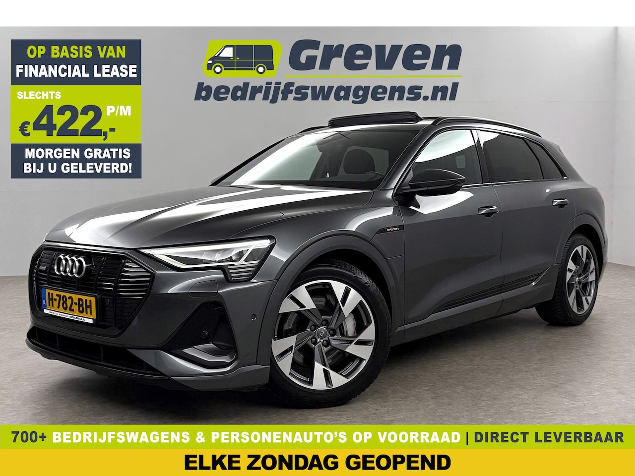 Audi e-tron - 50 quattro Launch edition S-Line 71 kWh 313PK Pano Sfeer Memory Virtual Clima Cruise Carpl - AutoWereld.nl