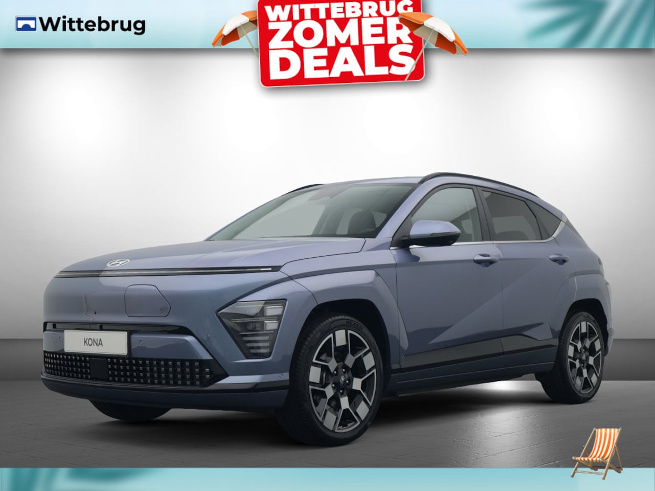 Hyundai Kona Electric - Premium 65.4 kWh Volledig Elektrisch met Navigatie, Lederen bekleding en Stoelverwarming U - AutoWereld.nl