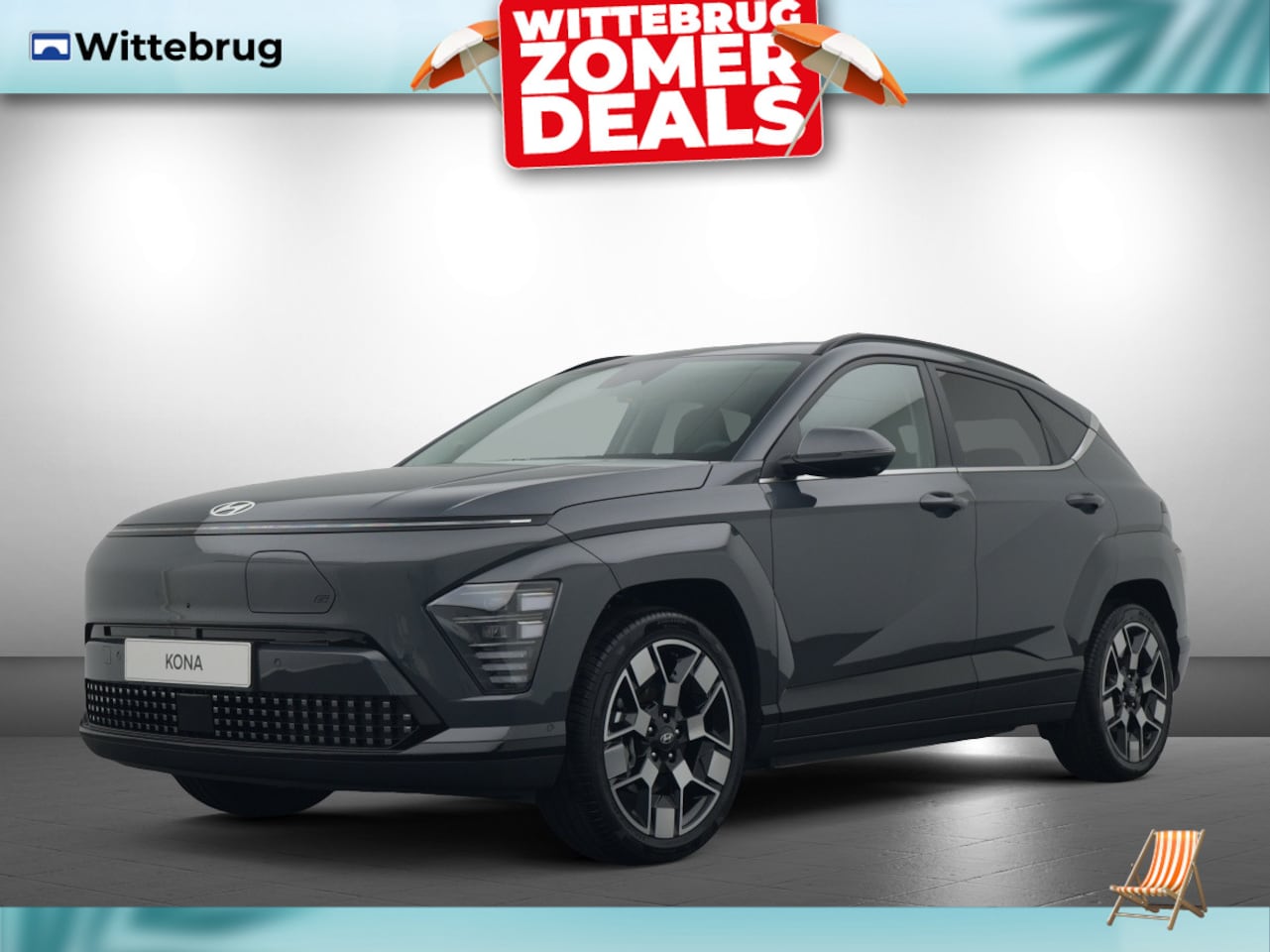 Hyundai Kona Electric - Premium 65.4 kWh Volledig Elektrisch met Navigatie, Lederen bekleding en Stoelverwarming U - AutoWereld.nl