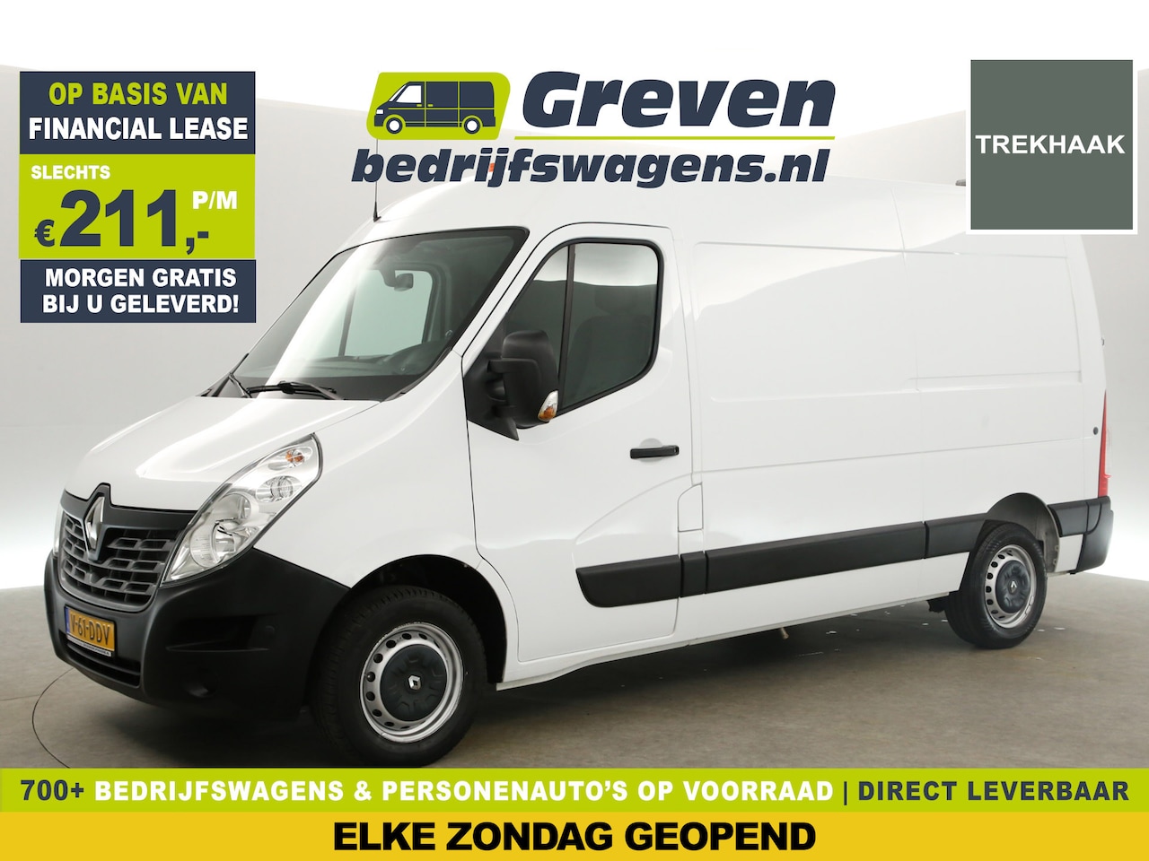 Renault Master - T33 2.3 dCi L2H2 146PK Airco Camera Cruise Parkeersensoren Elektrpakket Trekhaak - AutoWereld.nl