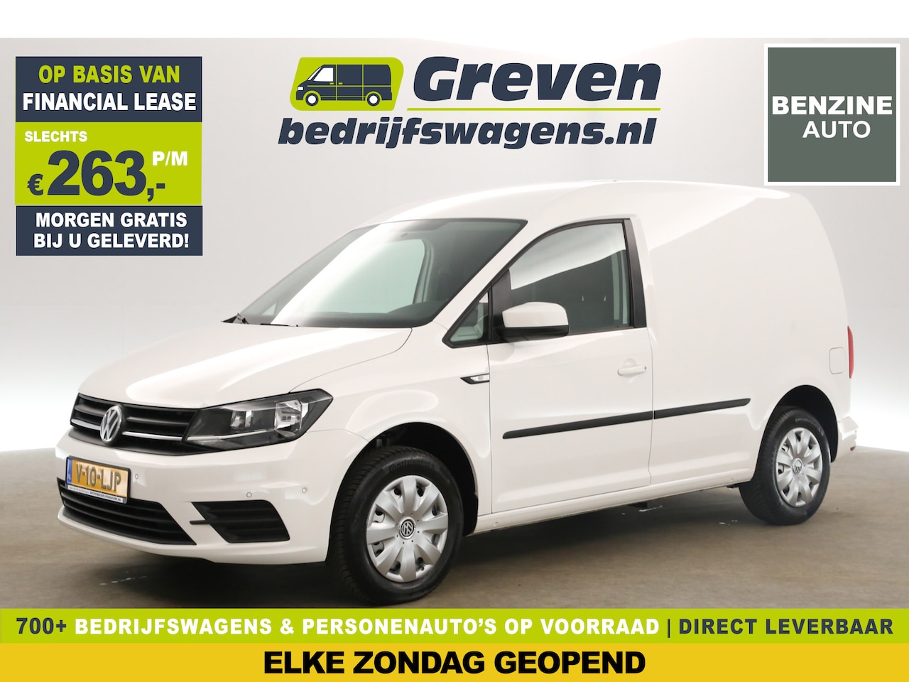 Volkswagen Caddy - 1.0 TSI L1H1 | BENZINE | EMISSIEVRIJE ZONE | Airco PDC Elektrpakket Schuifdeur - AutoWereld.nl