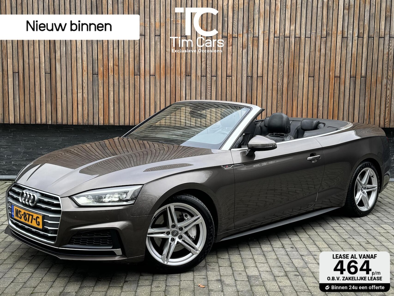Audi A5 Cabriolet - 2.0 TFSI quattro Pro Line S 252pk | Leer | LED verlichting | Stoelverwarming | Climate con - AutoWereld.nl