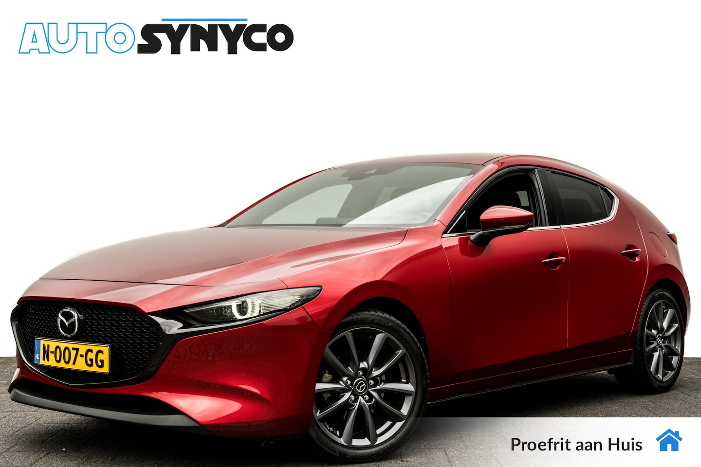 Mazda 3 Sport - 2.0 e-SkyActiv-G M Hybrid 150 Sportive | 18 inch | Adapt. Cruise | Camera | PDC - AutoWereld.nl