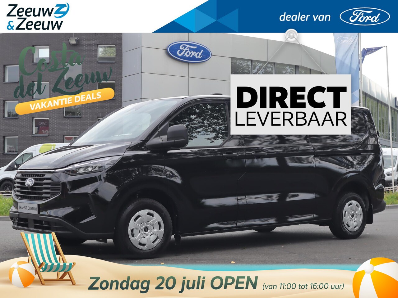 Ford Transit Custom - 320 2.0 TDCI L2H1 Trend AWD | 170pk Automaat | Stoel- en voorruitverwarming | 3-zits | 2- - AutoWereld.nl