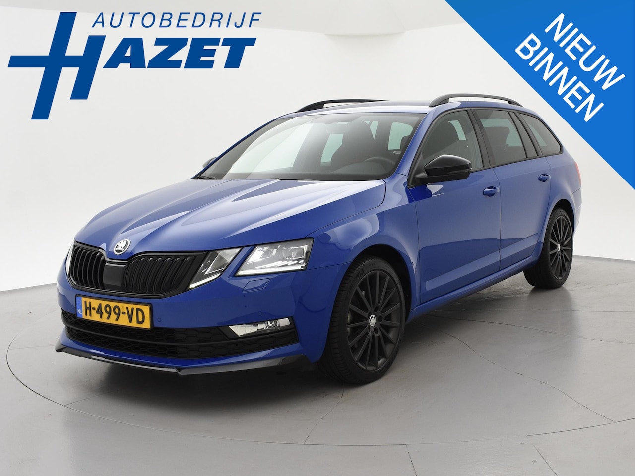 Skoda Octavia Combi - 1.5 TSI 150 PK DSG AUT. SPORTLINE - ENERGY BLUE + 18 INCH | ADAPTIVE CRUISE | APPLE CARPLA - AutoWereld.nl