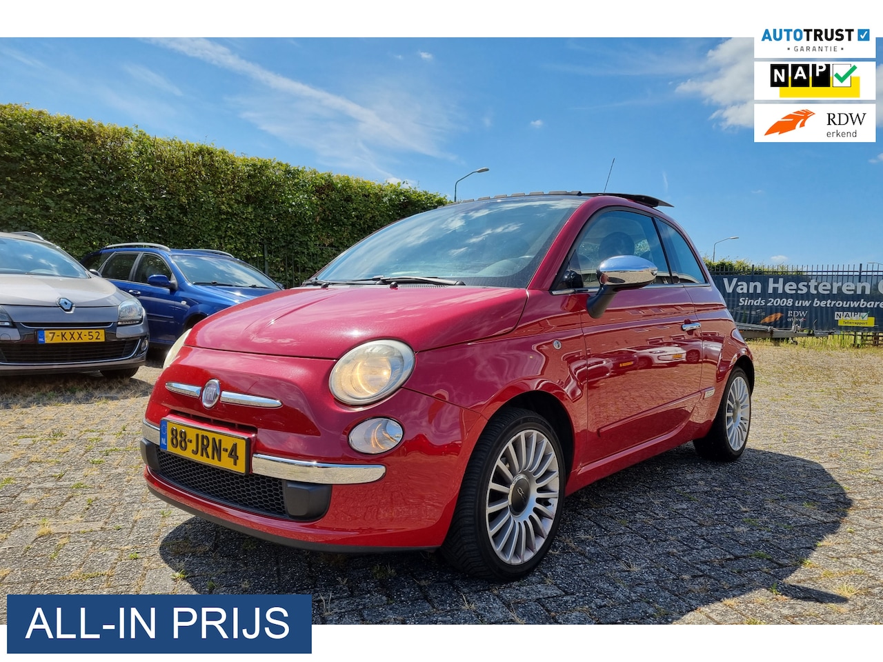 Fiat 500 - 1.2 Loungen AUTOMAAT ✅PANODAK ✅CLIMA - AutoWereld.nl