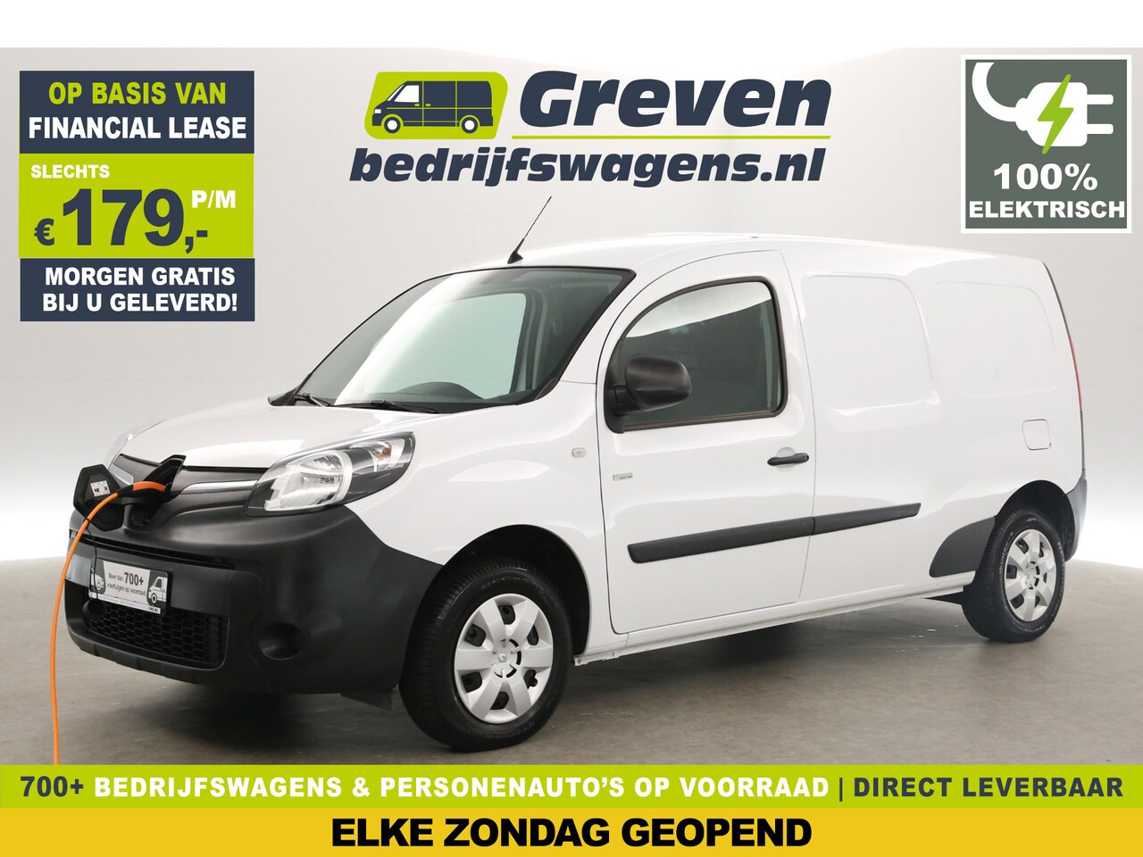 Renault Kangoo - Z.E. Maxi L2H1 Huur Accu | Elektrisch | EMISSIEVRIJE ZONE | Airco Elektrpakket Schuifdeur - AutoWereld.nl