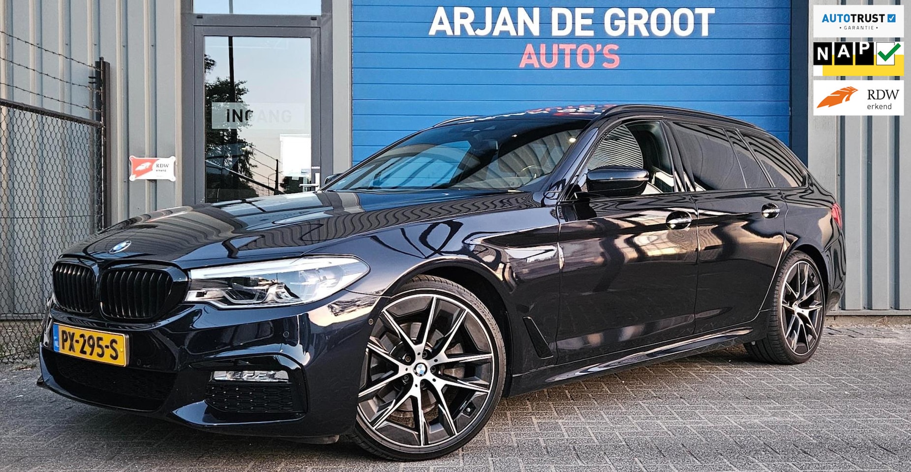BMW 5-serie Touring - 520i High Ex M-pakket Pano HUD Carplay® Full LED NAP - AutoWereld.nl